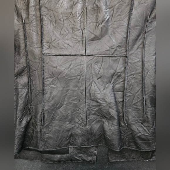 NWT - Jones New York Leather Black Lightweight Moto Jacket - Size XL - Picture 12 of 13